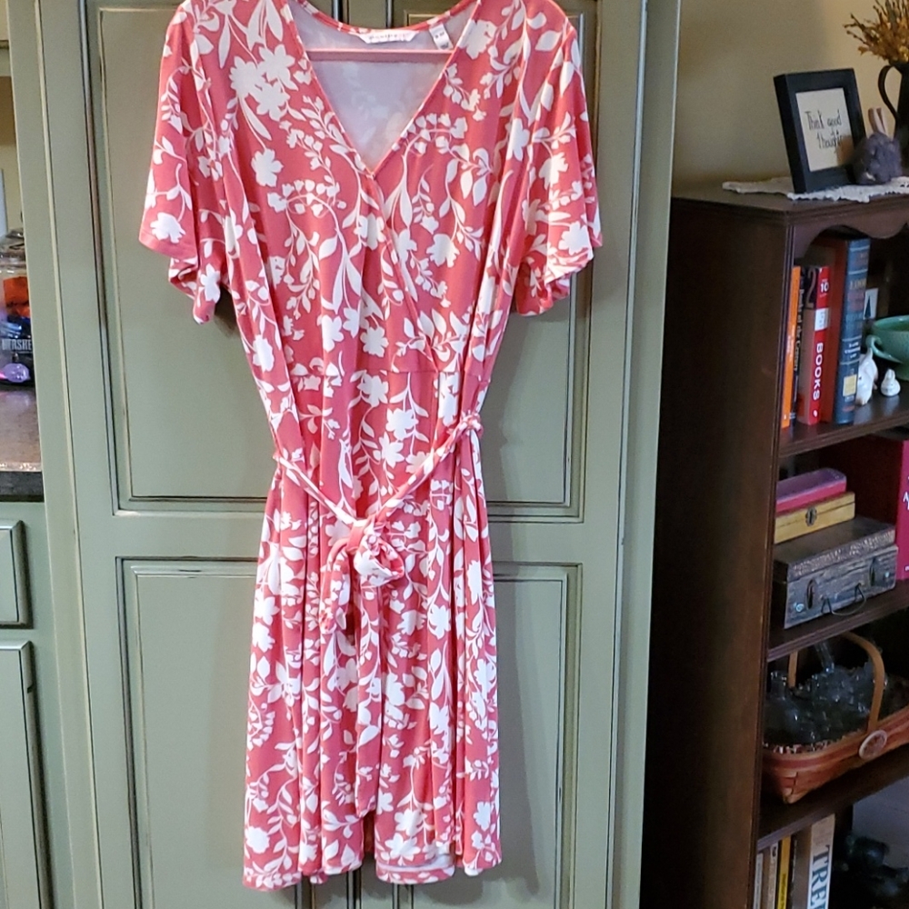 Faux wrap dress
